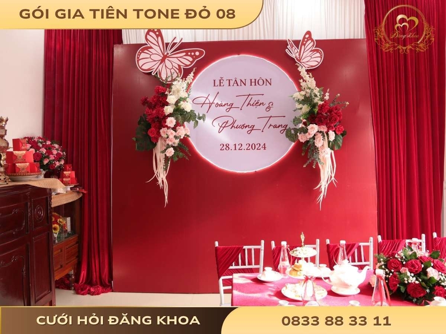 Gia tiên tone đỏ 08