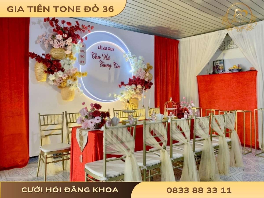 Gia tiên tone đỏ 36