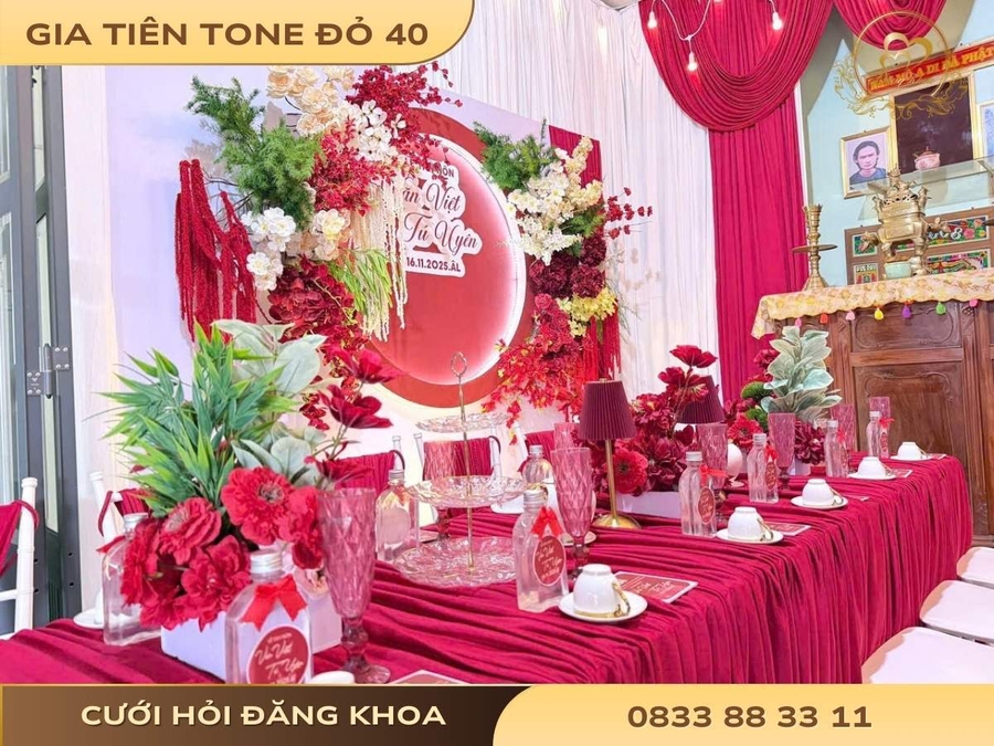 Gia tiên tone đỏ 40
