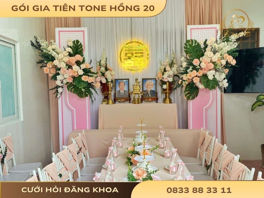 Gia tiên tone hồng 20