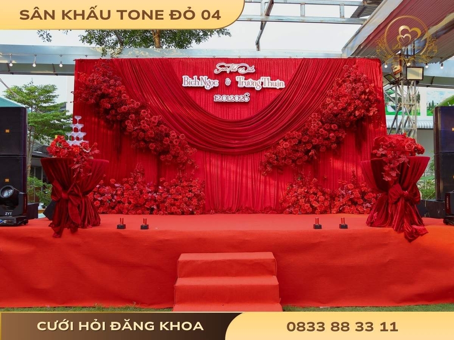 Sân khấu tone đỏ 04