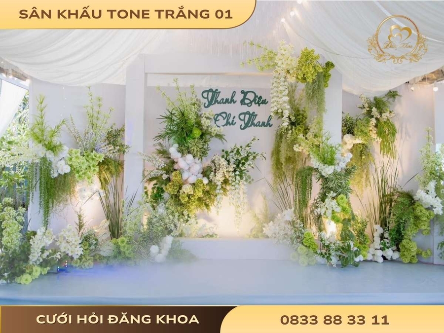 Sân khấu tone trắng 01