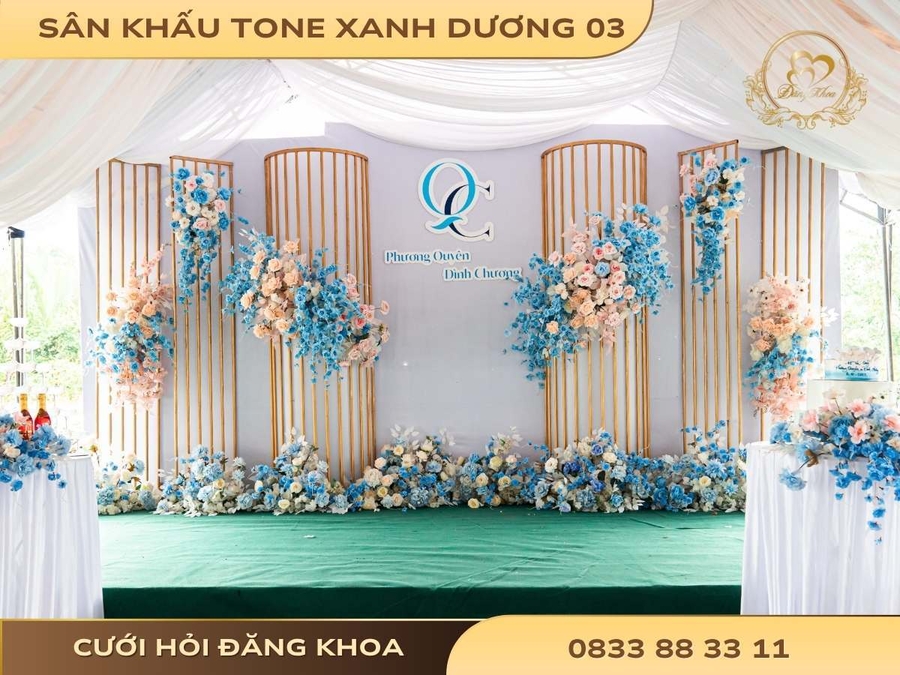 Sân khấu tone xanh dương 03