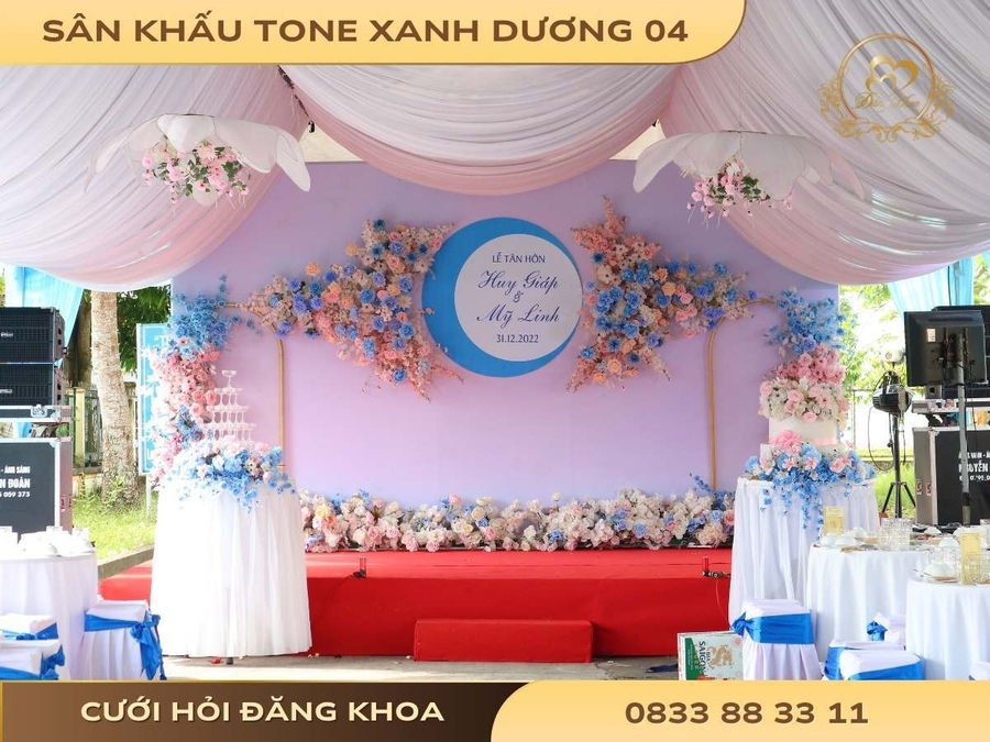 Sân khấu tone xanh dương 04
