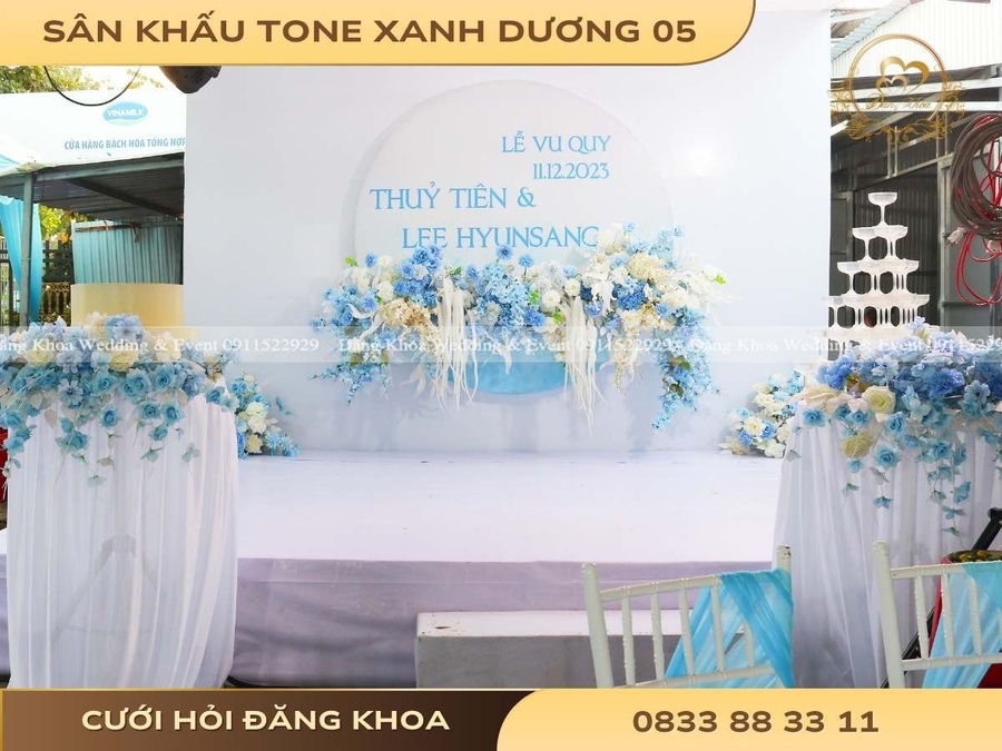 Sân khấu tone xanh dương 05