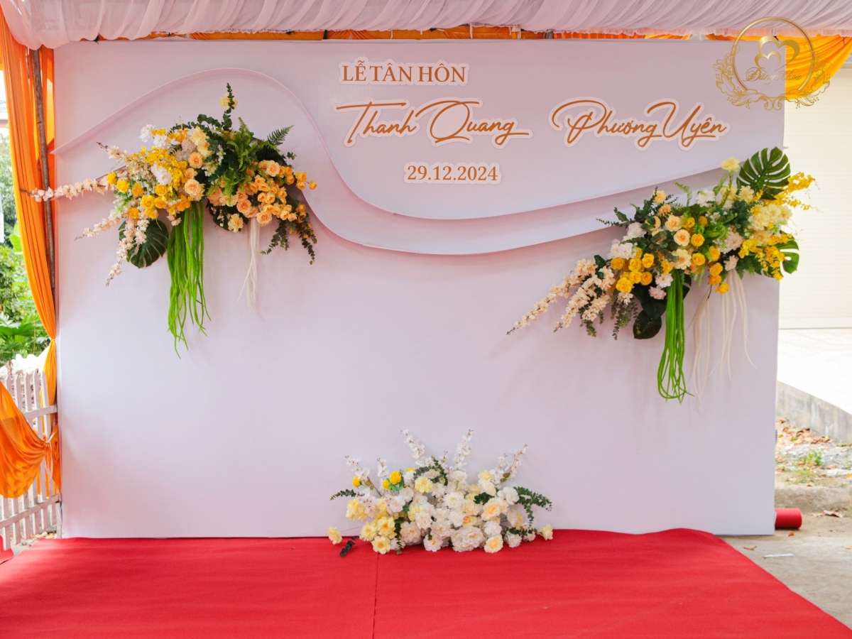 cưới hỏi đăng khoa - phông chụp hình tone vàng kem