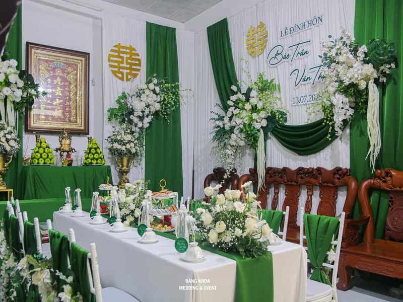 ẢNH LỄ ĐÍNH HÔN & TONE XANH LÁ