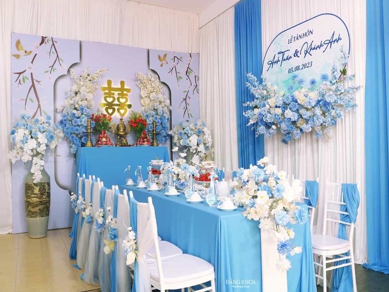 ẢNH LỄ TÂN HÔN & TONE XANH DƯƠNG