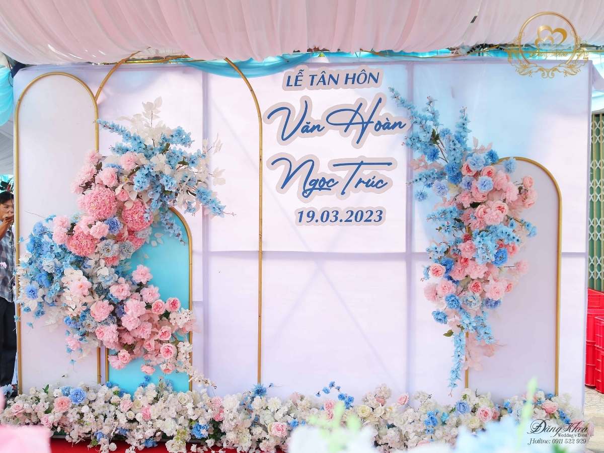 cưới hỏi đăng khoa - phông chụp hình tone xanh dương