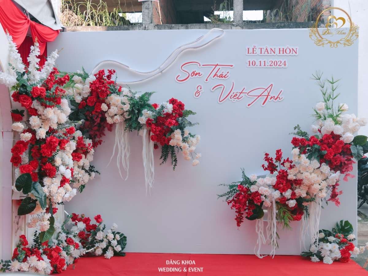 cưới hỏi đăng khoa - phông chụp hình tone đỏ
