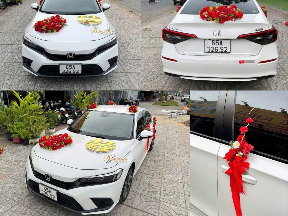 Xe hoa cưới tone đỏ 02.