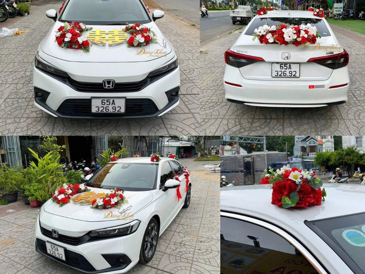 Xe hoa cưới tone đỏ 03.