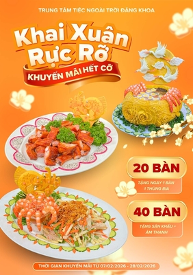 Đặt tiệc Tân Niên & Khai Xuân 2026