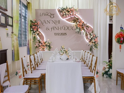 Mẫu Trang Trí Lễ Vu Quy Tone Cam Đào Ngọt Ngào 2025