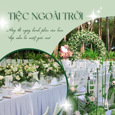 TIỆC CƯỚI NGOÀI TRỜI TẠI ĐĂNG KHOA