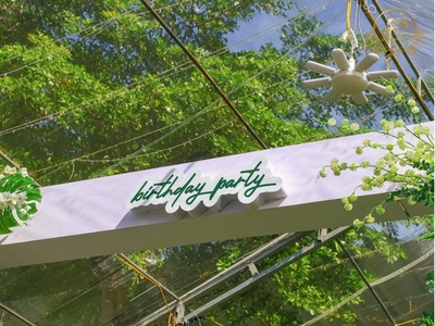 Trang Trí Happy Birthday Phong Cách Garden Minimal