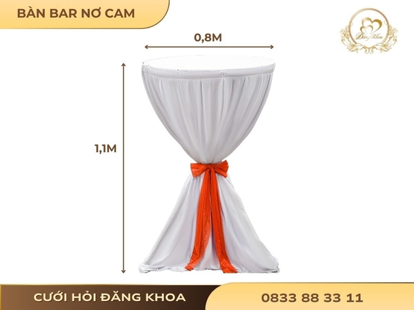 Bàn bar nơ cam