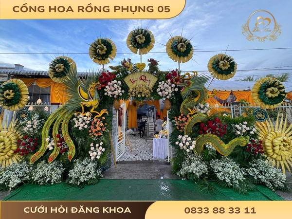 Cổng hoa rồng phụng 05