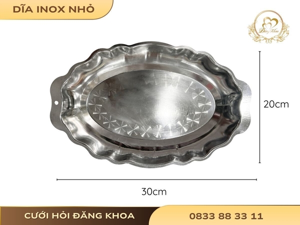 Dĩa inox nhỏ