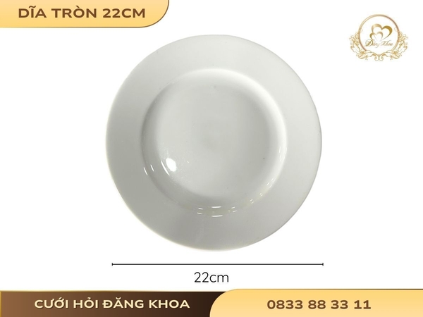 Dĩa tròn 22cm