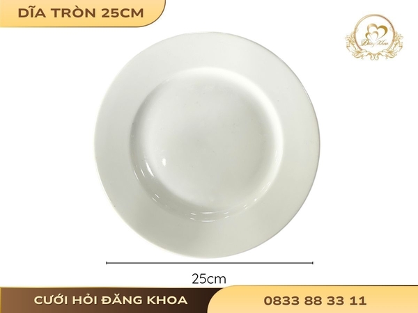 Dĩa tròn 25cm