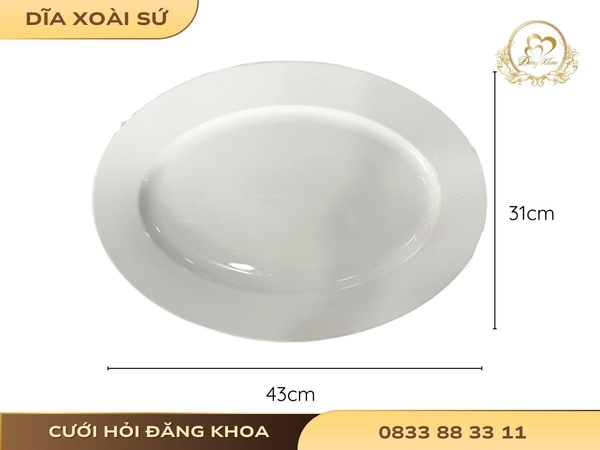 Dĩa xoài sứ