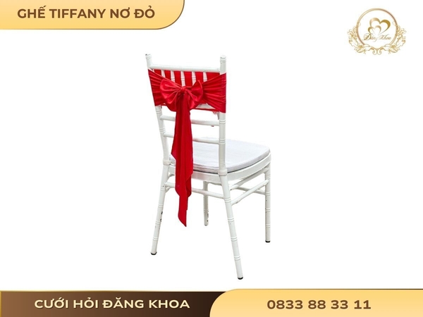 Ghế tiffany nơ đỏ
