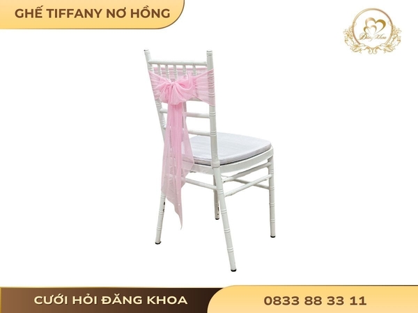 Ghế tiffany nơ hồng