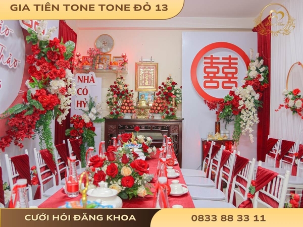 Gia tiên tone đỏ 13