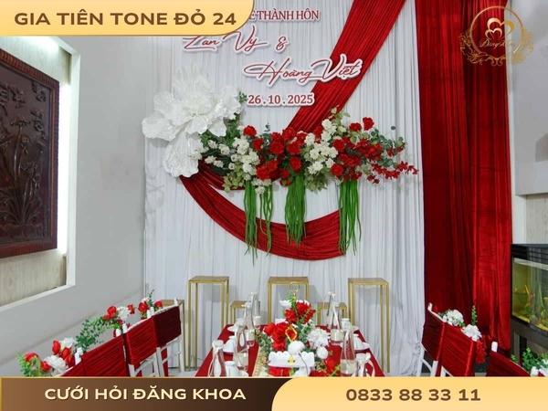 Gia tiên tone đỏ 24