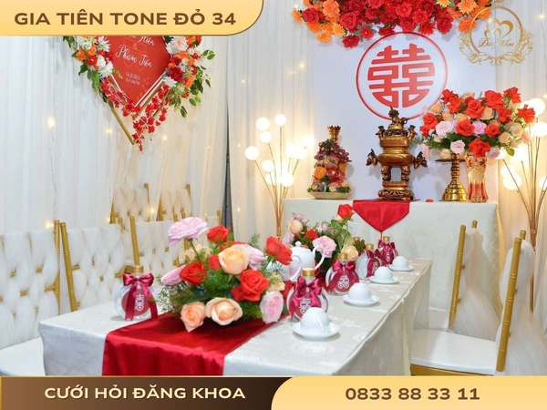 Gia tiên tone đỏ 34