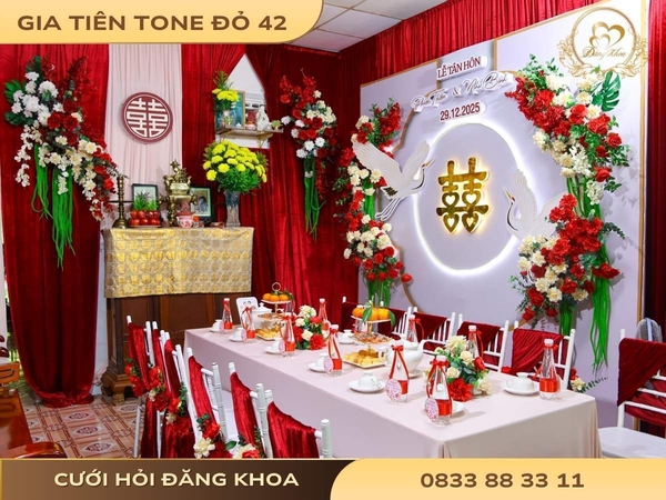 Gia tiên tone đỏ 42