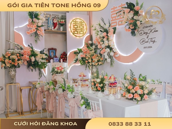 Gia tiên tone hồng 09