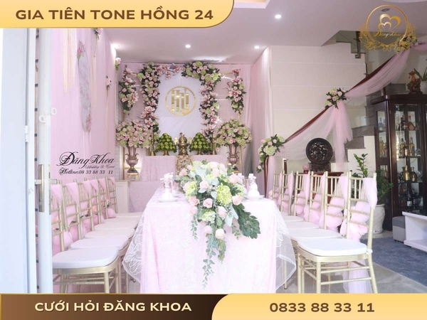 Gia tiên tone hồng 24