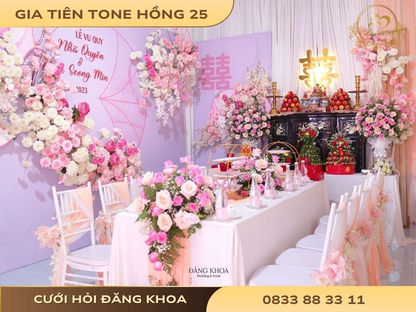 Gia tiên tone hồng 25