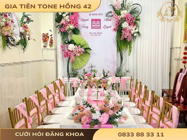 Gia tiên tone hồng 42
