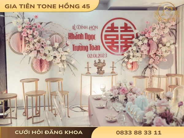Gia tiên tone hồng 45