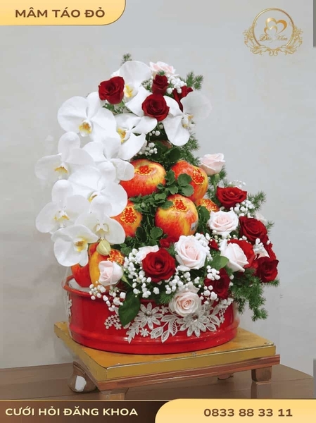 Mâm quả tone đỏ 02