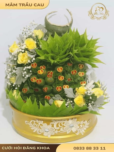 Mâm trầu cau & cơ bản tone vàng