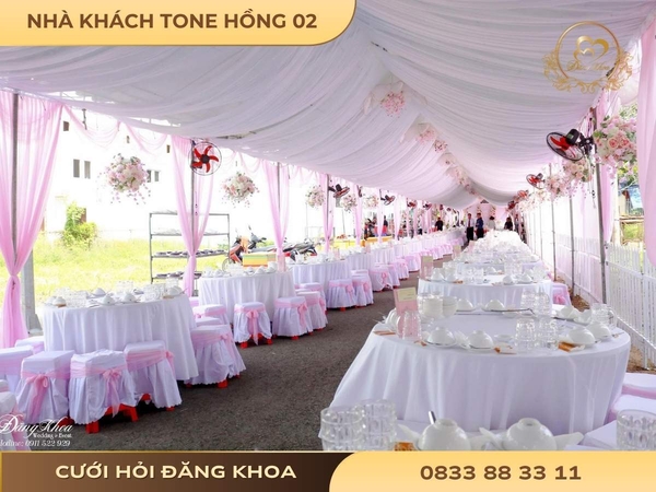 Nhà khách tone hồng 02