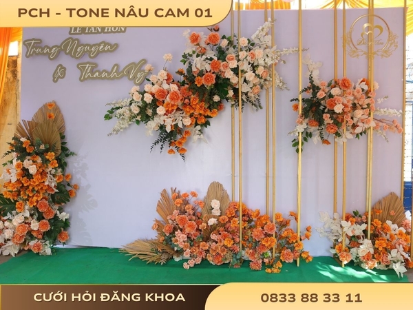 Phông chụp hình - tone nâu cam 01