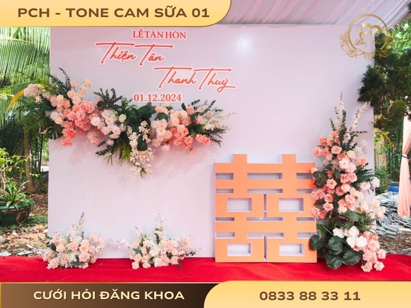Phông chụp hình - tone cam sữa 01