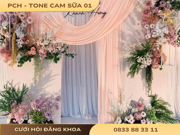 Phông chụp hình - tone cam sữa 01
