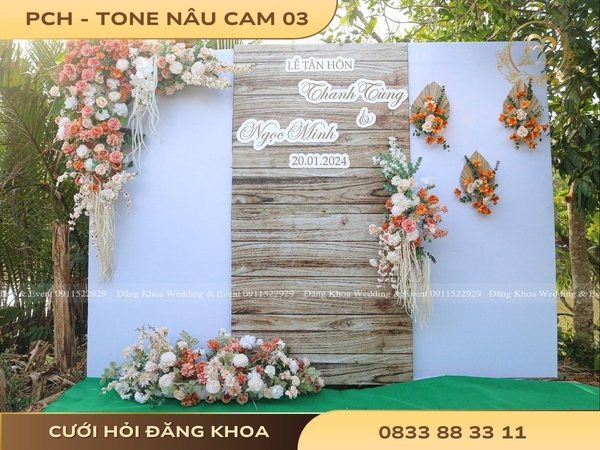 Phông chụp hình - tone nâu cam 03