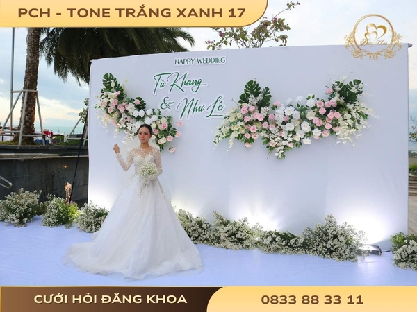 Phông chụp hình - tone trắng xanh 17