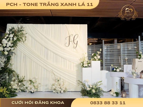 Phông chụp hình - tone trắng xanh lá 11