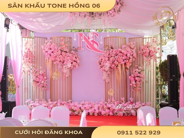 Sân khấu cho thuê hồng 06