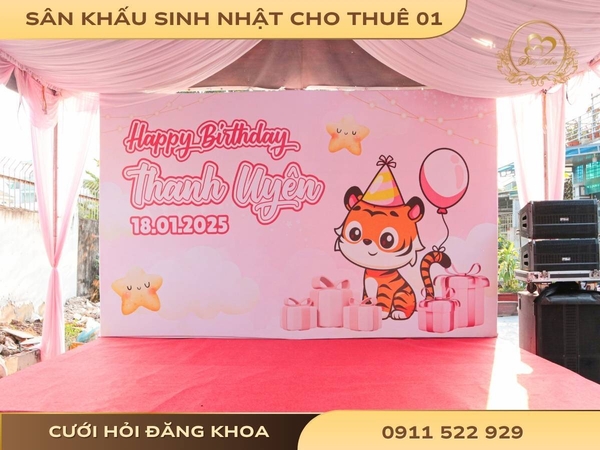 Sân khấu cho thuê sinh nhật 01