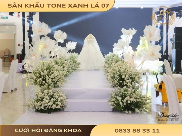 Sân khấu cho thuê xanh lá 07