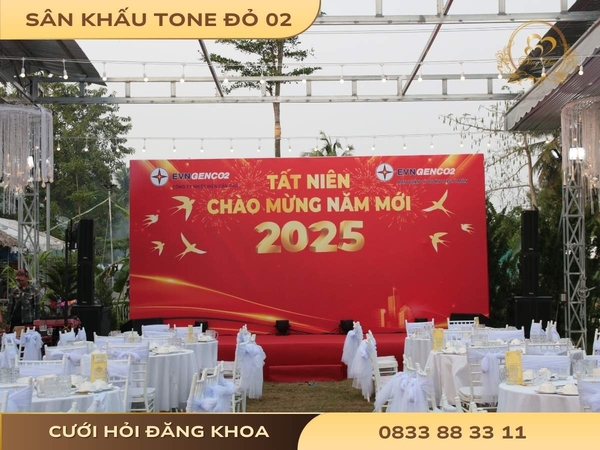 Sân khấu tone đỏ 02